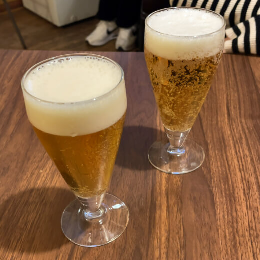 うまみ　セットのビール